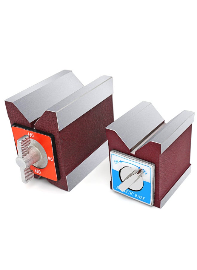 Generic - Switch Type Magnetic Seat Wire Cutting Strong Magnetic Seat Strong Magnetic Magnetic Table V Magnet Seat Triangular Table 6T12T-Color:Hexagonal Key 7k - Image 1