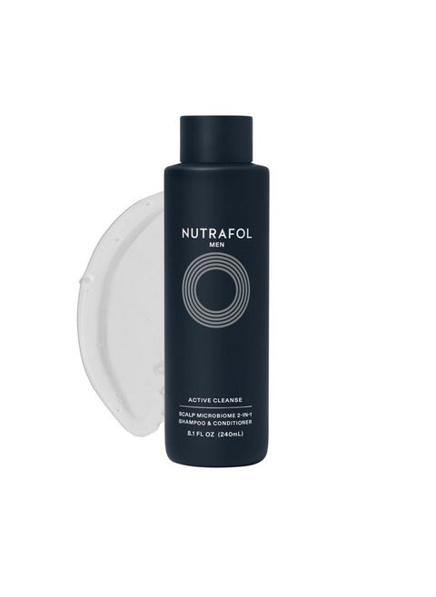 Nutrafol 2-in-1 Shampoo and Conditioner for Men with Thinning Hair, Hydrates, Boosts Visible Volume, Unclogs Follicles, Microbiome-Friendly, 8.1 Fl Oz