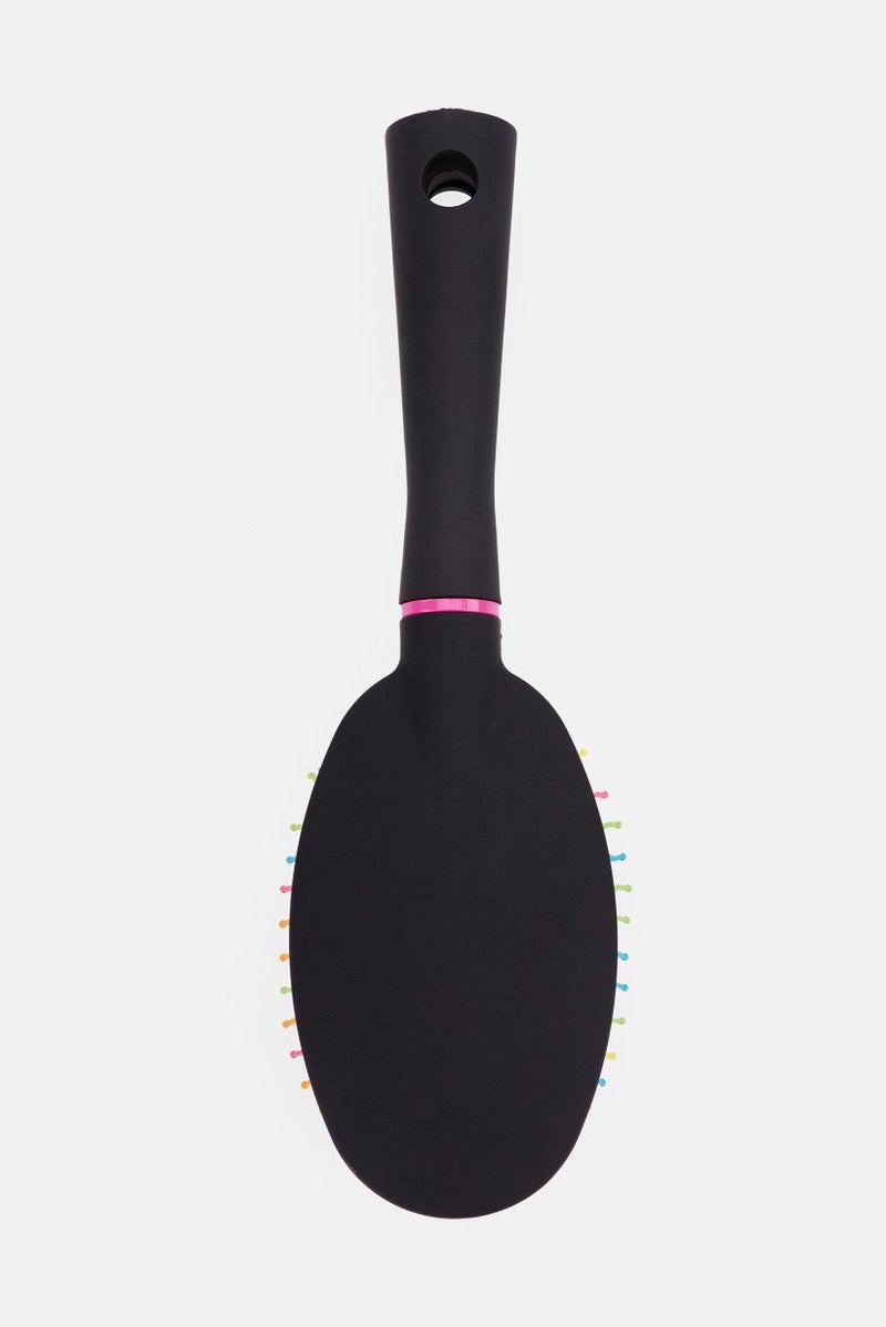 Expressions Women Rainbow Oval Cushion Detangle Brush, Black - Image 2