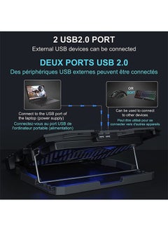 Durable Laptop Cooling Pad, Gaming Notebook Cooler, Laptop Fan Cooling Stand, Adjustable and Portable, With Quiet Fans, LED Light, With Lcd Controller, For 10-15.6inch Laptops - pzsku/Z984415E0456BA55E51EFZ/45/_/1688094728/7de0745d-c230-47c9-b9f2-6ef01e452f68