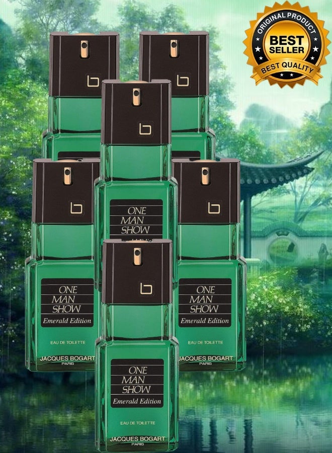 Jacques Bogart 6 Pieces One Man Show Emerald Edition Perfume 100ML - Image 1