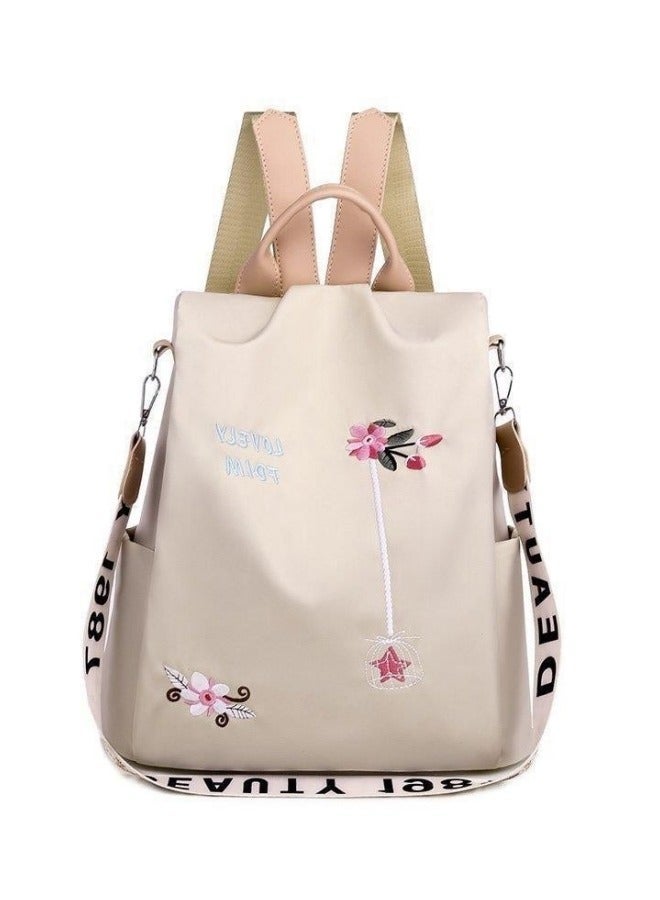 Women's Anti-theft Backpack, Ladies Large Capacity Nylon School Bag Back Bag Book Bag Shoulder Bag, Girls and College Students Waterproof Handbag Side Bag Sling Bag for Campus Shopping - Image 1