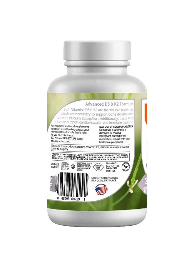 Zahler - Chewable Vitamin D3 & K2 Great Tasting Chewable Vitamin D3 With K2 5000Iu Certified Kosher 90 Chewable Tablets - Image 1