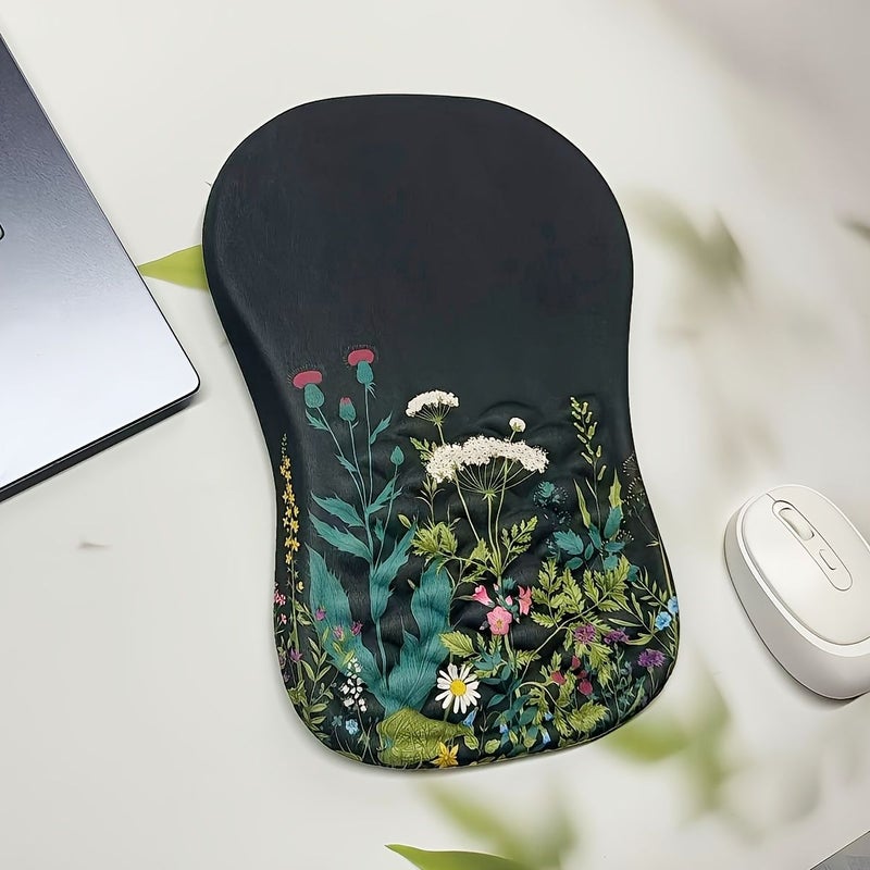 وسادة مكتبية مريحة للألعاب، لون L، مع دعم للمعصم ورغوة ذاكرة ومطبات تدليك - Image 5