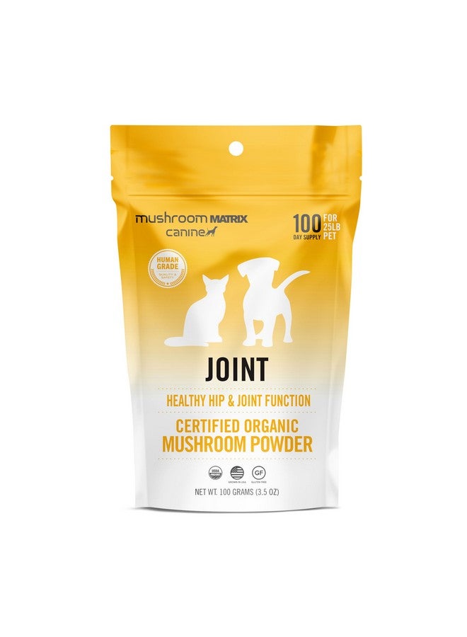 mushroom Matrix Om Mushroom Matrix Pet - Canine | Joint & Hip Function | USA Grown Human-Grade Organic Mushroom Powder Pet Supplement | Promotes Resilient Bones & Joints for Dogs & Cats | 100 Grams, 3.5 oz - Image 1