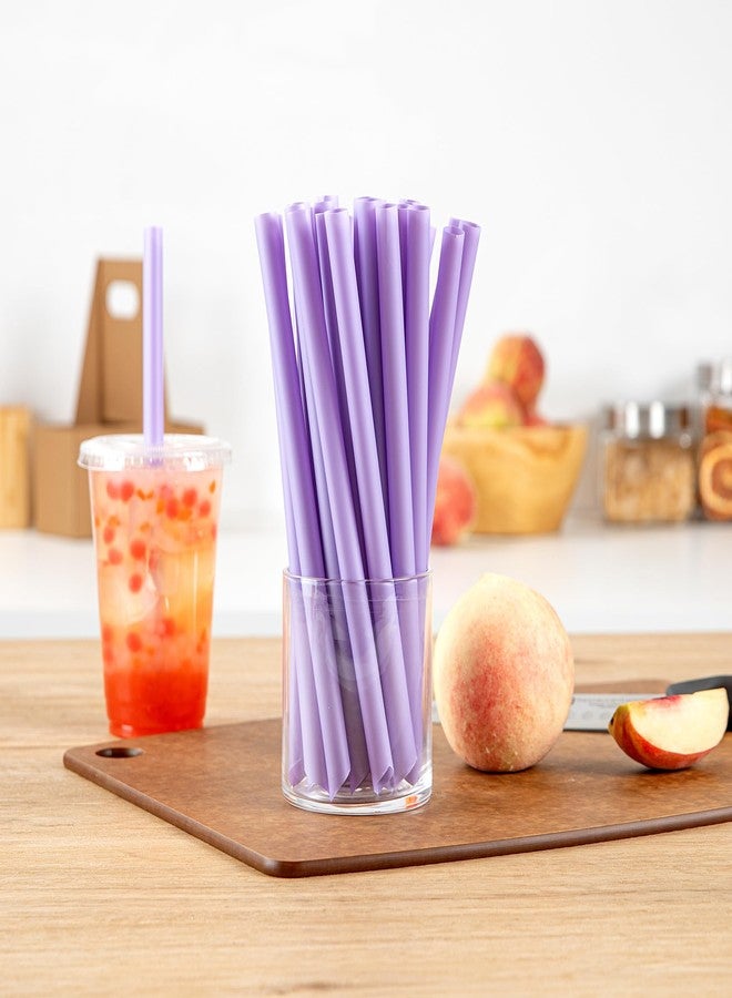 Restaurantware Straws 100 Count 9 Inch Jumbo Plastic Boba Smoothie Straws Wide Diameter Disposable for Bubble Tea Cold Food Friendly - Image 3