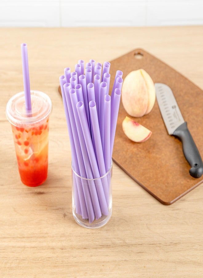 Restaurantware Straws 100 Count 9 Inch Jumbo Plastic Boba Smoothie Straws Wide Diameter Disposable for Bubble Tea Cold Food Friendly - Image 4