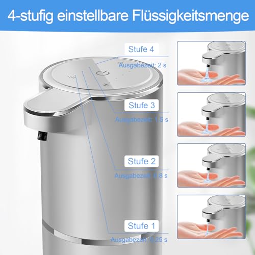 Sylfu Automatic Liquid Soap Dispenser Bathroom Kitchen Dish Liquid Body Shampoo Shower Gel Hand Free Liquid Wall Mount Touchless Soap Dispenser 380ml Auto Liquid Dispenser Sylfu - Image 4