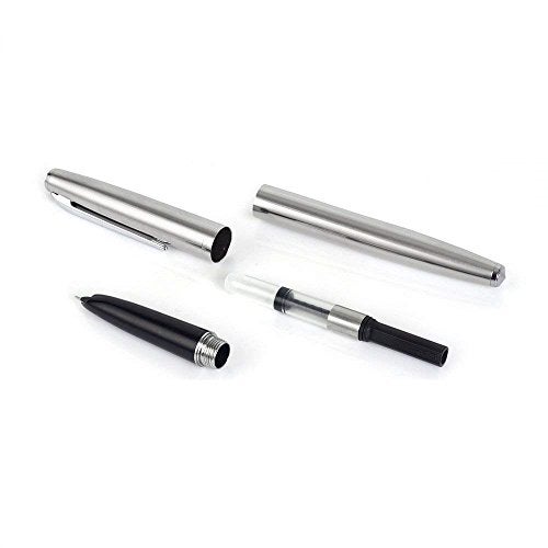 Gullor 5 PCS Stainless Steel EF Nib Classic Fountain Pens Set with Ink Converters - Image 5