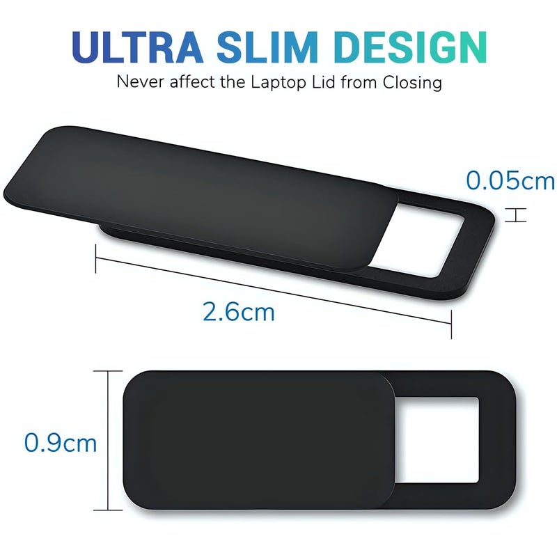 kaca Webcam Cover, Privacy Protector Webcam Cover Slide, Compatible with Laptop, Desktop, PC, Smartphone, Protect Your Privacy and Security, Strong Adhesive, (Rectangle) Set of 3 - Image 3