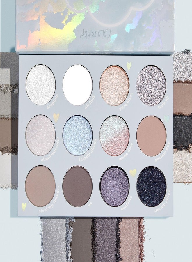 ColourPop Eyeshadow Palette - Eye Makeup Palette with Matte, Metallic, Matte Sparkle & Glitter Finishes - High-Pigment Eye Makeup with a Long-Wearing Formula - Cloud 9 (0.49 oz) - Image 2