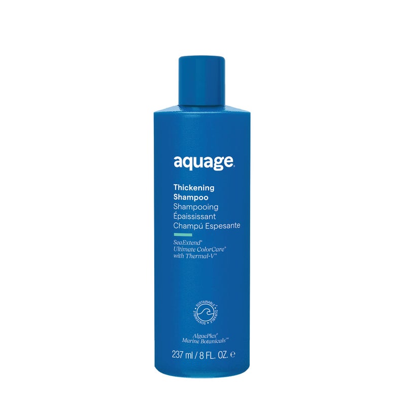 AQUAGE SeaExtend Thickening Shampoo, Thermal-V Technology Seals Heat Out, Prevents Haircolor Fade and Thermal Styling Damage, 8 oz - Image 1