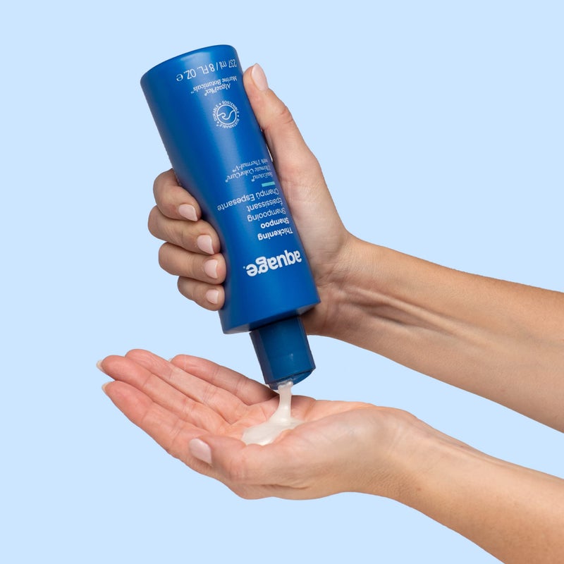 AQUAGE SeaExtend Thickening Shampoo, Thermal-V Technology Seals Heat Out, Prevents Haircolor Fade and Thermal Styling Damage, 8 oz - Image 5