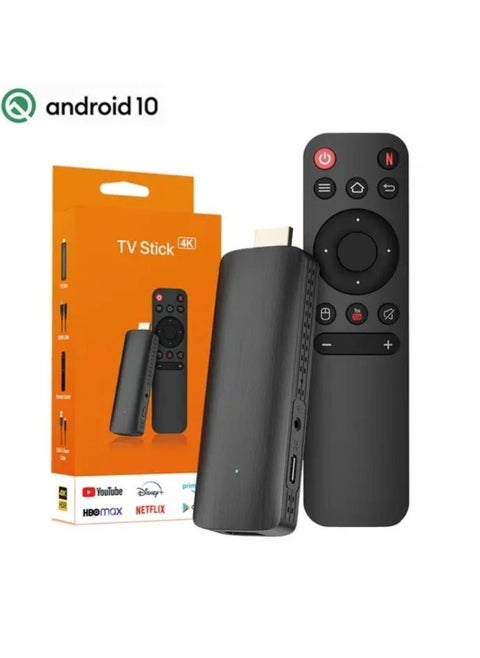 تي في ستيك بنظام أندرويد 10 بكروم كاست مدمج بدقة 4K و 2 جيجا RAM و مساحة ذاكرة 8 جيجا ROM