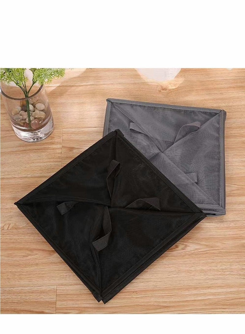 Y&D Mesh Popup Laundry Hamper,With Handles,Portable and Collapsible Basket,Used for Room,Student Dormitory or Travel Storag (Gray, Single-Layer) - Image 4