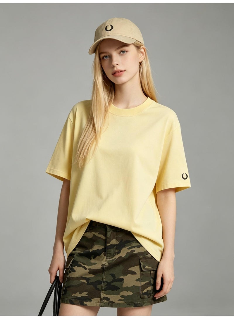 فريد بيري With LOGO, men and women with the same 260g soft cotton comfortable T-shirt round neck soft casual Joker short-sleeved shirt. - Image 5