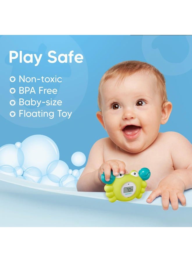 Aycorn Digital Baby Bath and Room Thermometer. Fast and Accurate Water Readings with LED Warning Alarm Ensures Your Child's Safety. Cute Floating Bathtub Toy Makes Perfect Bathtime Fun for Infants - Image 4