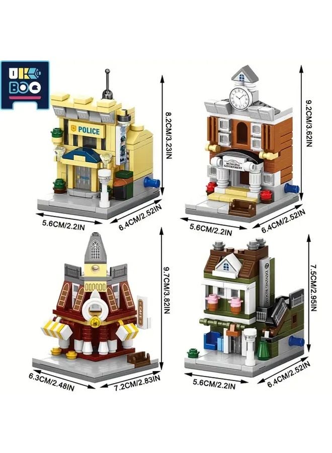 UKBOO DIY Mini Building Blocks City Street Scene 3D Puzzle Construction Toy Model QTY HQB30 2 - Image 4