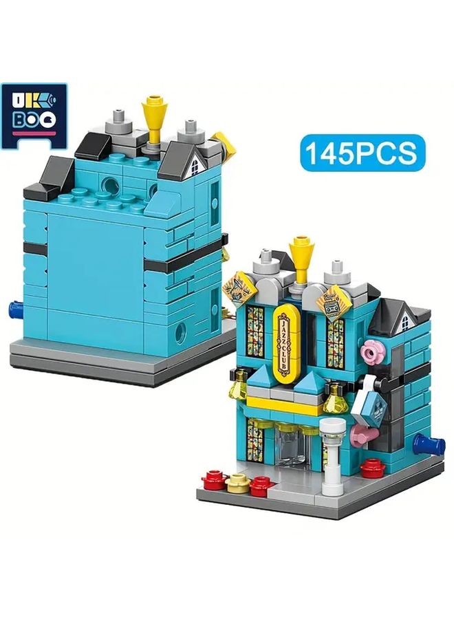 UKBOO DIY Mini Building Blocks City Street Scene 3D Puzzle Construction Toy Model QTY HQB30 2 - Image 1