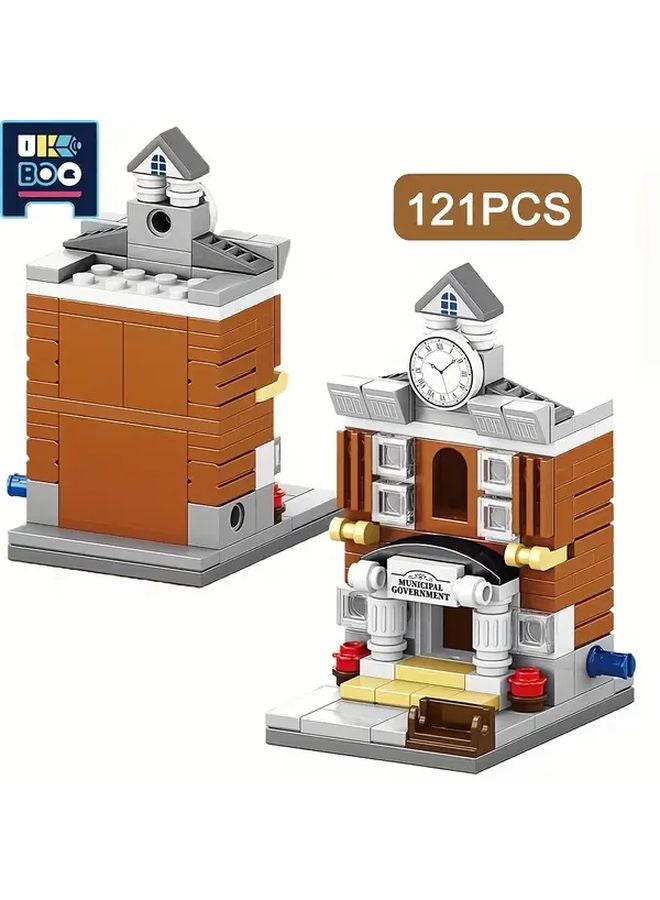 UKBOO DIY Mini Building Blocks City Street Scene 3D Puzzle Construction Toy Model QTY HQB30 2 - Image 5
