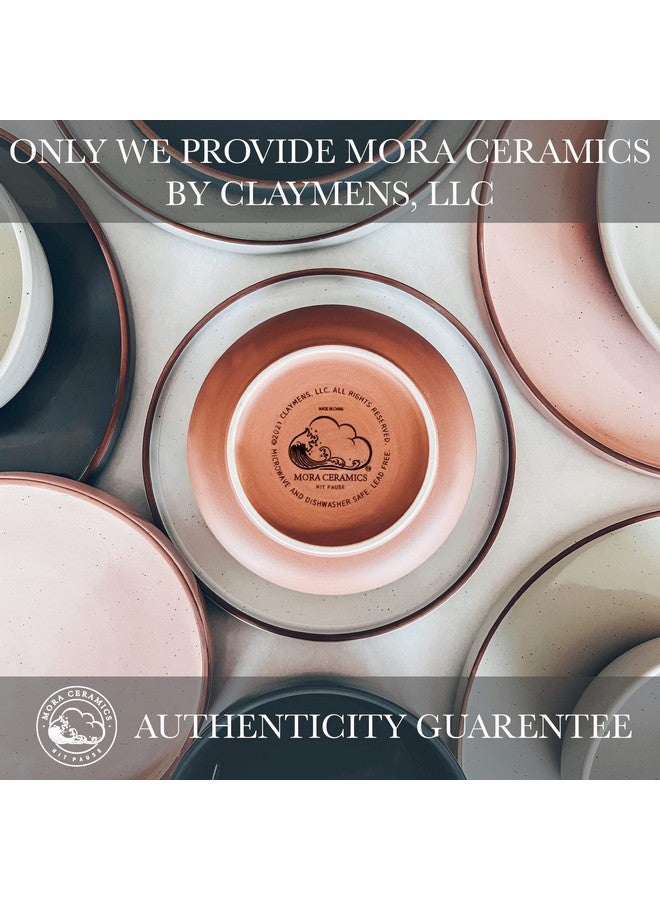 Mora Ceramic Flat Bowls Set of 4-25 oz- For Soup, Salad, Rice, Cereal, Breakfast, Dinner, Serving, Oatmeal, etc - Microwave, Dishwasher and Oven Safe Porcelain Bowl for Eating and Kitchen - Vanilla - Image 4