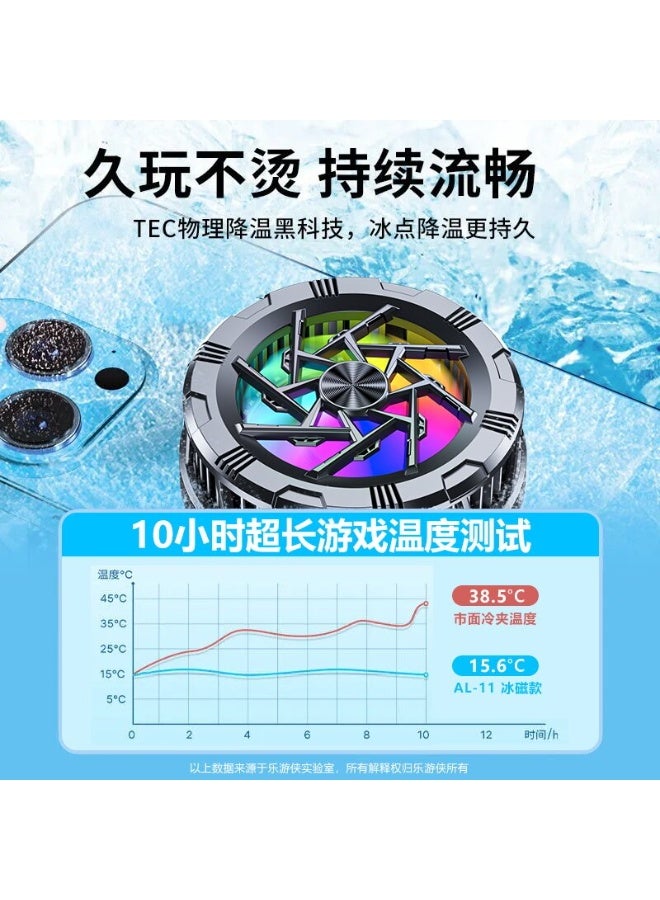 AL-11 Semiconductor Phone Cooler 🚀 | Frozen Cooling | Magnetic/Clip | #TS - Image 4