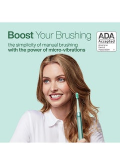 Aquasonic Aquasonic Icon ADA-Accepted Rechargeable Toothbrush | Magnetic Holder & Slim Travel Case | 2 Brushing Modes & Smart Timers | Gentle Micro-Vibrations (Mint)  - Image 2