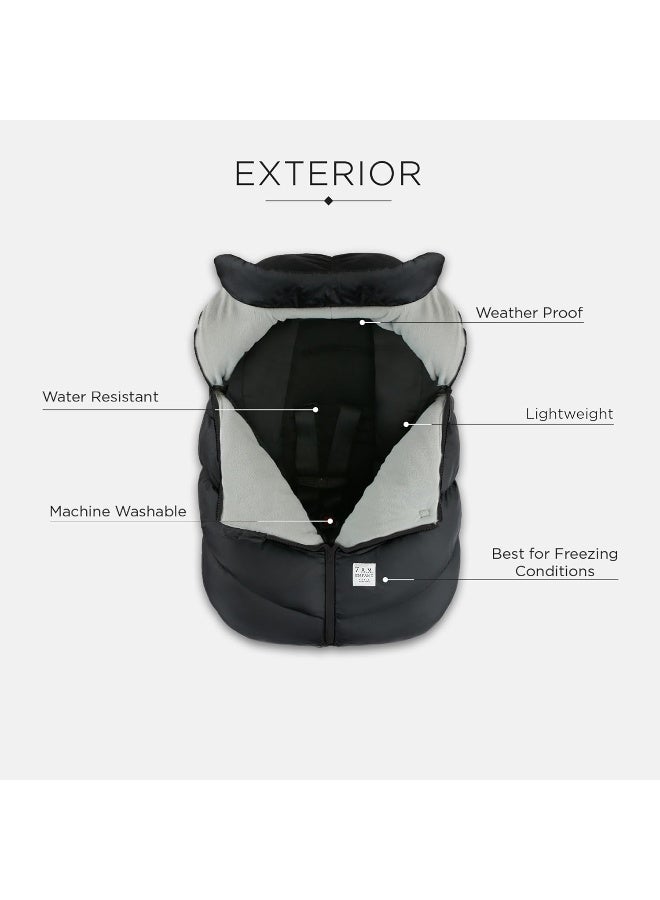 7:00 AM 7AM Enfant Car Seat Covers - Co Baby Cover for Boys  Girls, Rain  Snow Repellent, Breathable Windproof, Center Zipper, Universal Fit for Infant Car Seat - Image 4