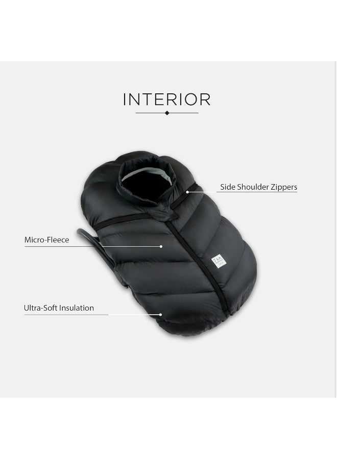 7:00 AM 7AM Enfant Car Seat Covers - Co Baby Cover for Boys  Girls, Rain  Snow Repellent, Breathable Windproof, Center Zipper, Universal Fit for Infant Car Seat - Image 3
