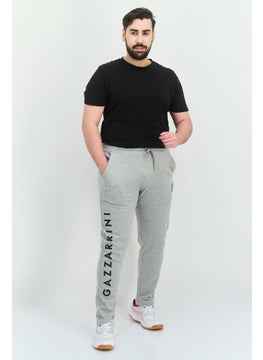 Gazzarrini Men Regular Fit Drawstring Brand Logo Sweatpants, Grey  - Image 4