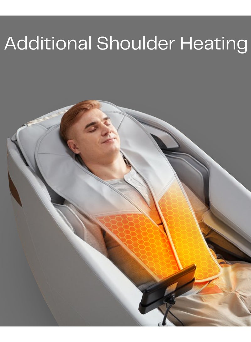 ROTAI Premium Zero-Gravity Massage Chair in Grey with Magnetic Therapy for Back & Waist, 36 Full-Body Airbags, Heated Massage, Intelligent Voice Control & Bluetooth Speakers – 10-Year Warranty - Image 3