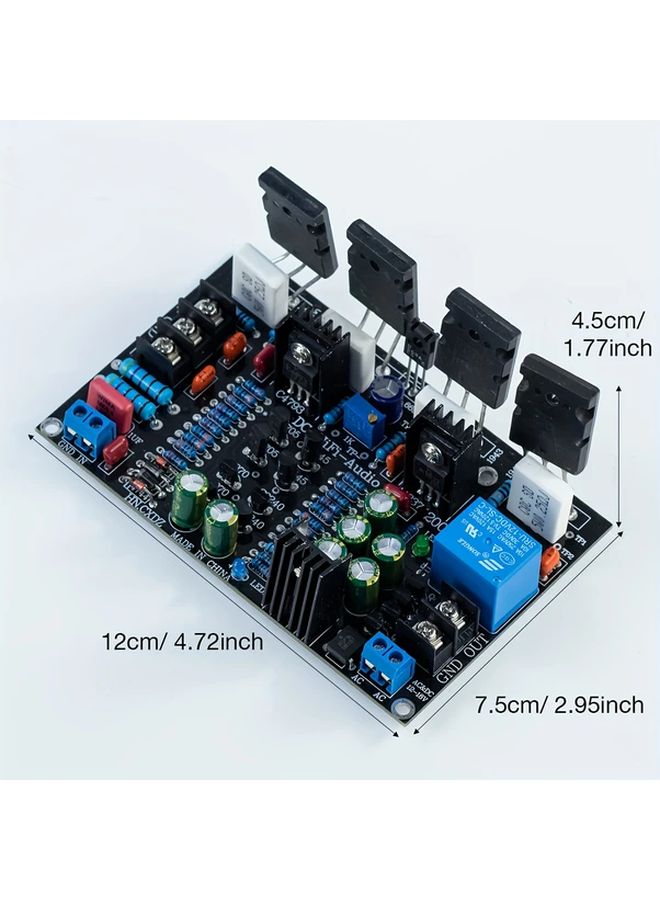 200W Mono 4 Channel Amplifier Board 36V With Speaker Protective Relay 1pc - Image 3