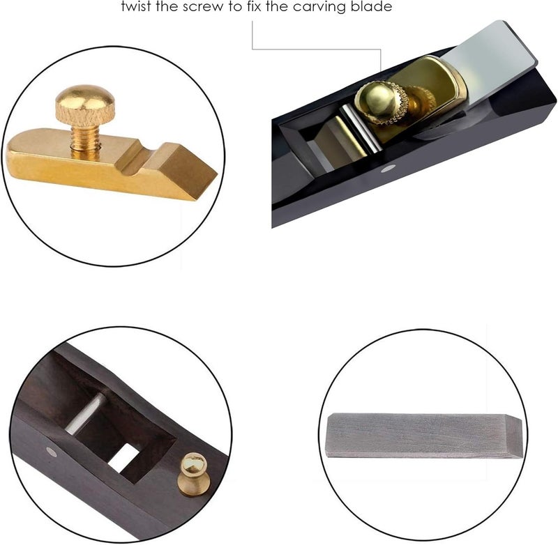 YOGEON Mini Wood Planer,Block Hand Plane,Wood plane, Woodcraft Hand Tool, Perfect for Woodworking, Trimming, Surface Smoothing - Image 3
