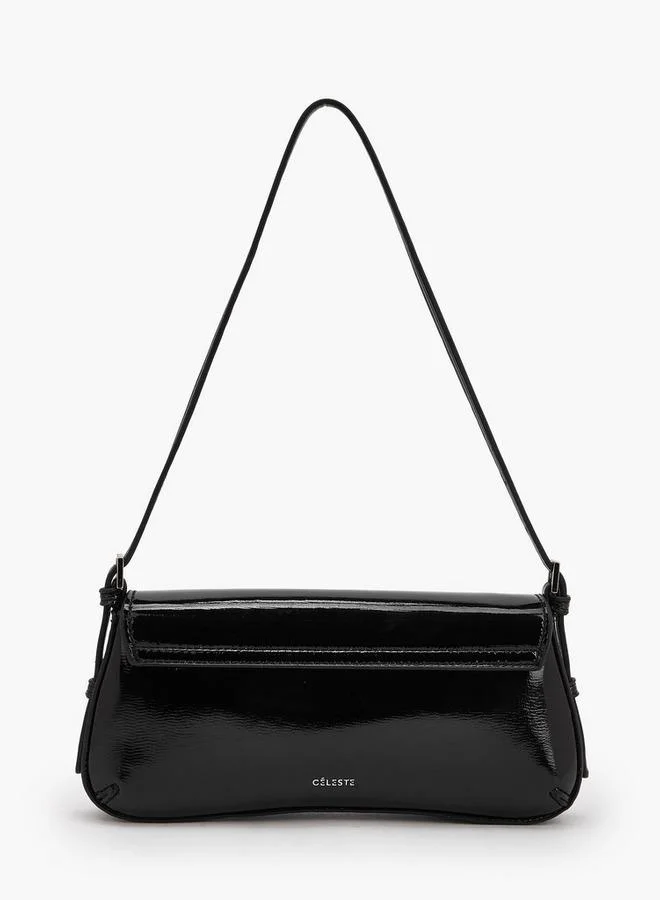 Celeste Solid Shoulder Bag With Adjustable Handle