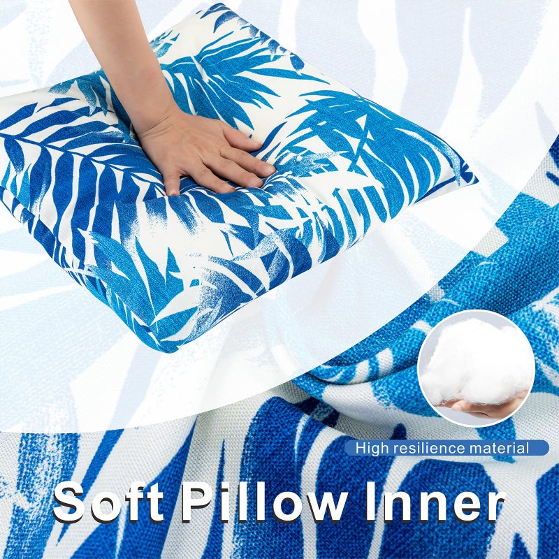 JMGBird Water-Repellent Outdoor Throw Pillows Set of 2 with Inserts - 18x18 Durable Patio Furniture Pillows - Image 3