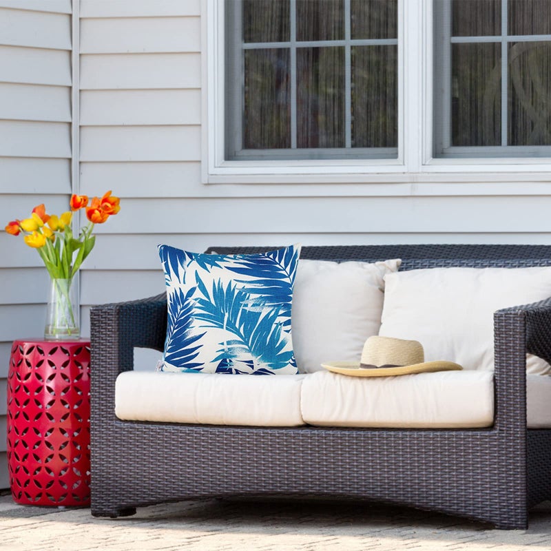 JMGBird Water-Repellent Outdoor Throw Pillows Set of 2 with Inserts - 18x18 Durable Patio Furniture Pillows - Image 5