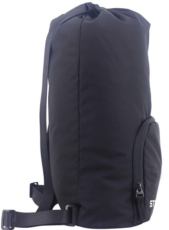 StrapLt Foldable Design Outdoor Activities Drawstring Backpack for Men & Women (Black, 10L) - Image 4