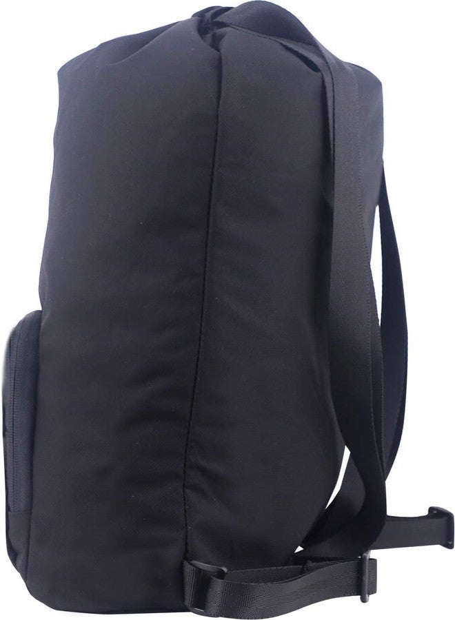 StrapLt Foldable Design Outdoor Activities Drawstring Backpack for Men & Women (Black, 10L) - Image 5