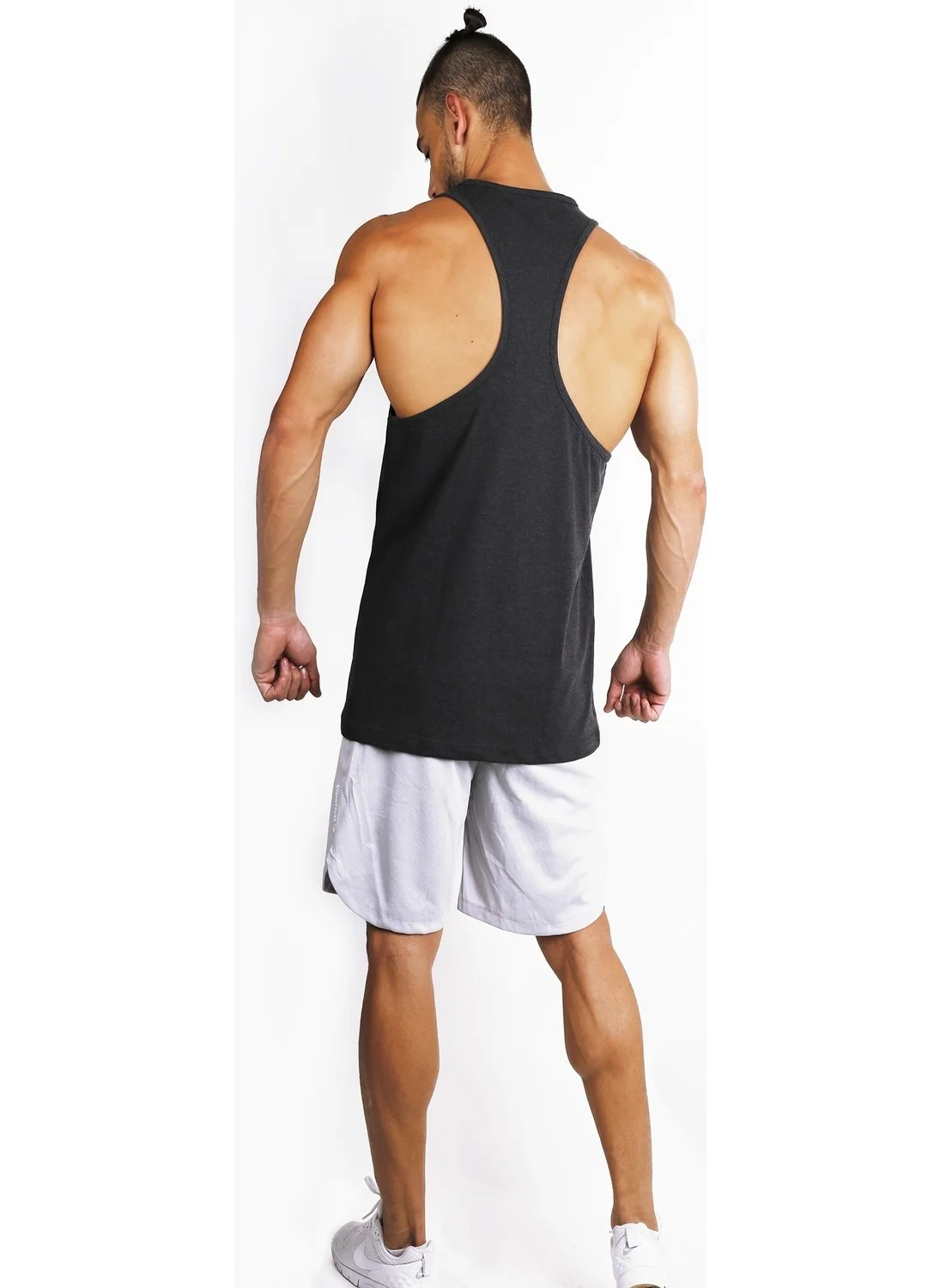 Gymwolves Sports Tank Top Black Stringer Workout Tanktop Comfortable Series