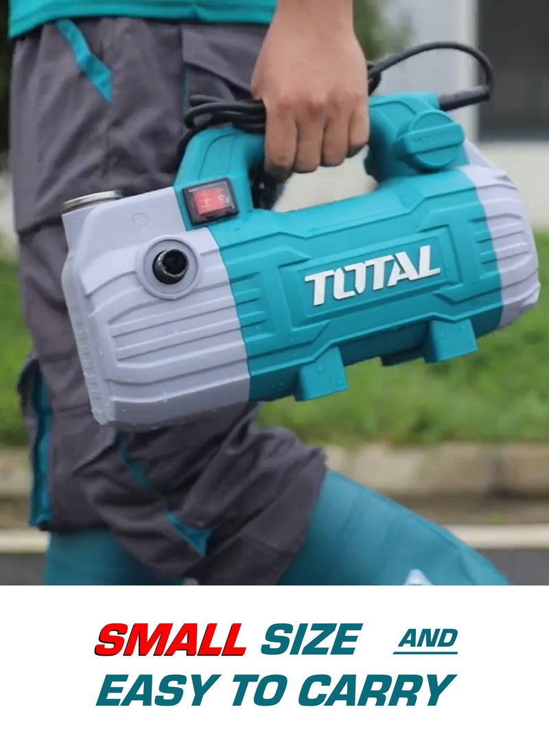 توتال غسالة ضغط عالي مدمجة من توتال، تعمل بجهد 220-240 فولت، بضغط 100 بار، وقدرة 1500 واط - Image 2