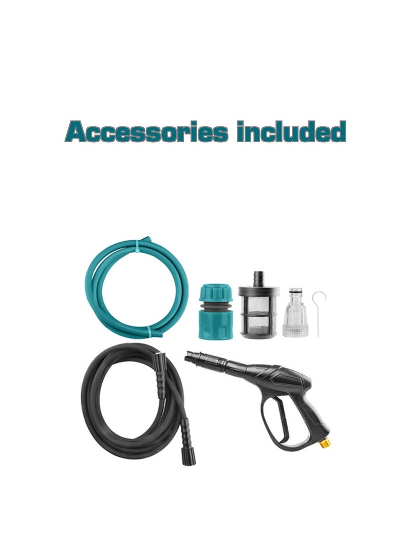 توتال غسالة ضغط عالي مدمجة من توتال، تعمل بجهد 220-240 فولت، بضغط 100 بار، وقدرة 1500 واط - Image 4