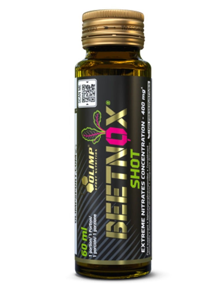 Olimp Sport Nutrition Beetnox Shot, 60ml – Concentrated Beetroot Nitrate Drink, Ready-to-Drink Pre-Workout Formula - Image 1