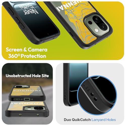 KAPAVER Back Cover Case Compatible with (Chennai-Black, OnePlus 13s) - Image 3