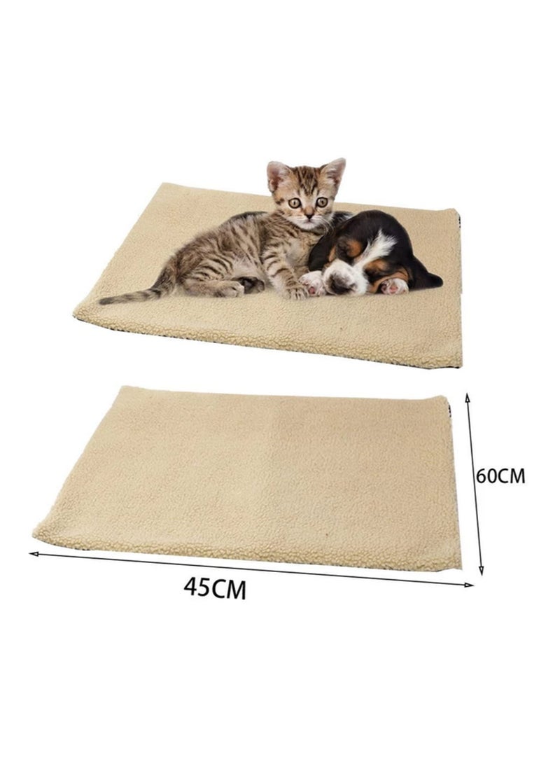 Pet Bed Safety No Electric Self Heating Blanket for Dog Cat Pets Washable Soft Faux Lambswool Thermo Reflective Fiber Warm in Autumn Winter Relieves Arthritic Pain  - Image 5