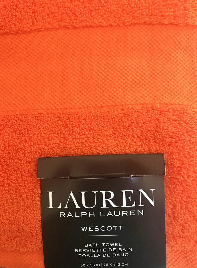 Lauren Ralph Lauren Westcott Bath Towel Summer Orange - Image 1