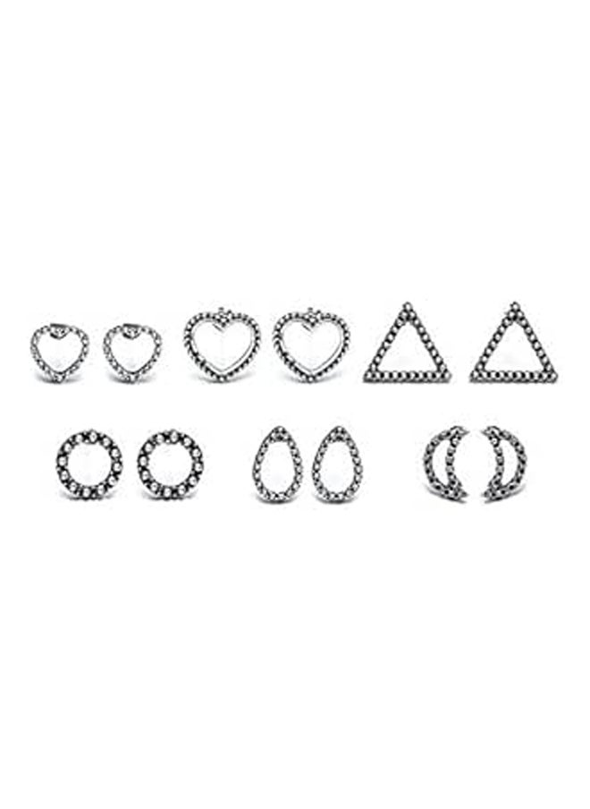 Generic 6-Pairs Bohemia Style Gypsy Earrings - Silver Plated  - Image 1