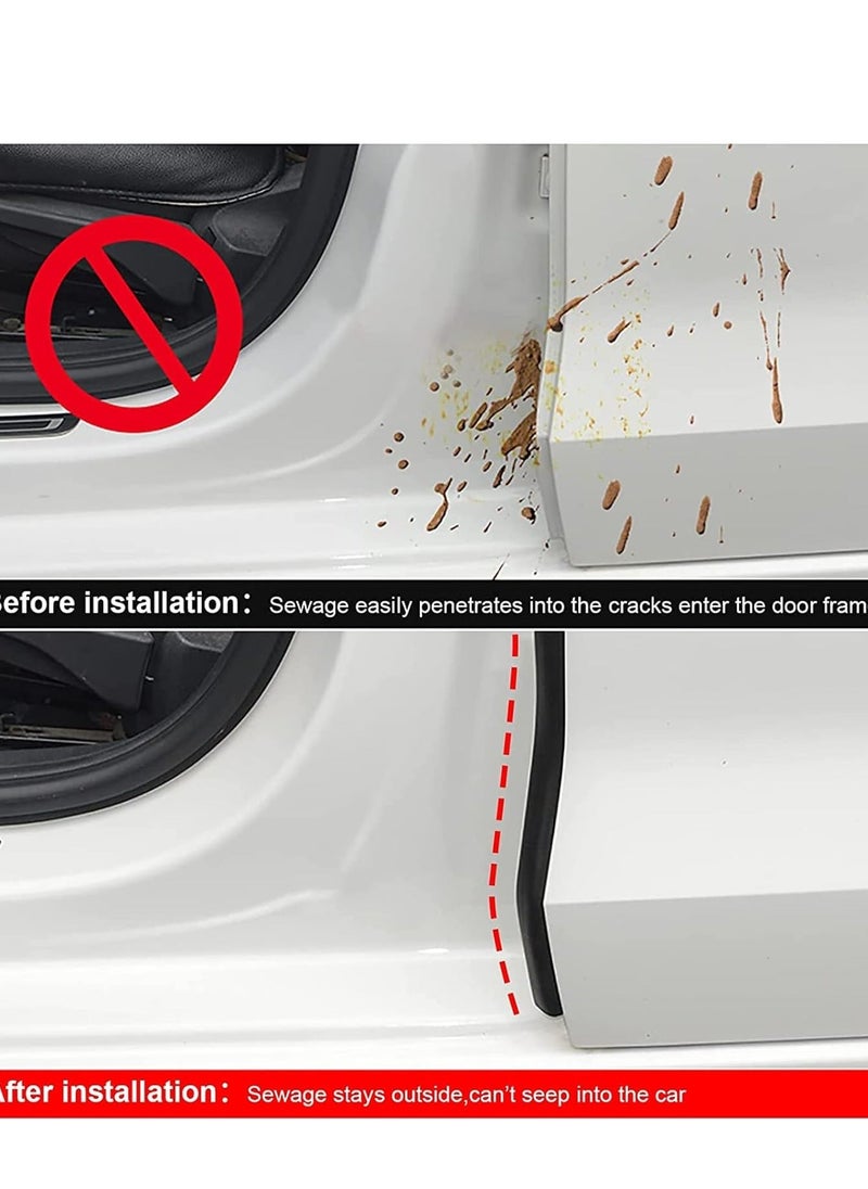 Y&D Car Door Seal Strip Weather Stripping for B Pillar Rubber Universal Soundproofing Weatherstrip Engine Cover Noise Insulation  - Image 4
