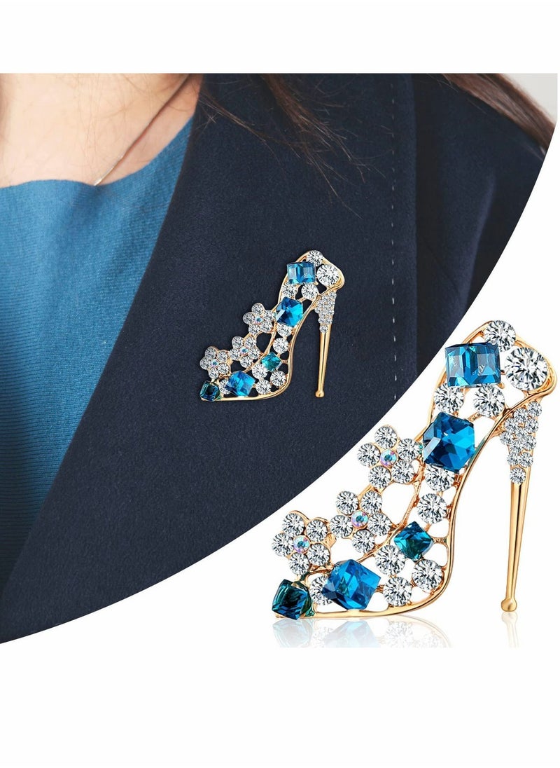 واي آند دي - Rhinestone Brooches, 4 Pcs Crystal Brooch Pins - Image 1
