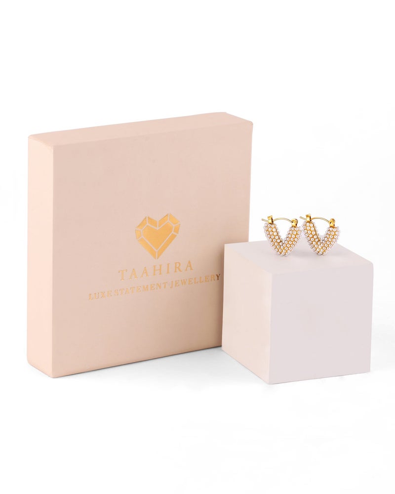 TAAHIRA 18K Gold Plated Women’s Earrings – Waterproof, Anti-Tarnish, Everyday Wear - Image 4