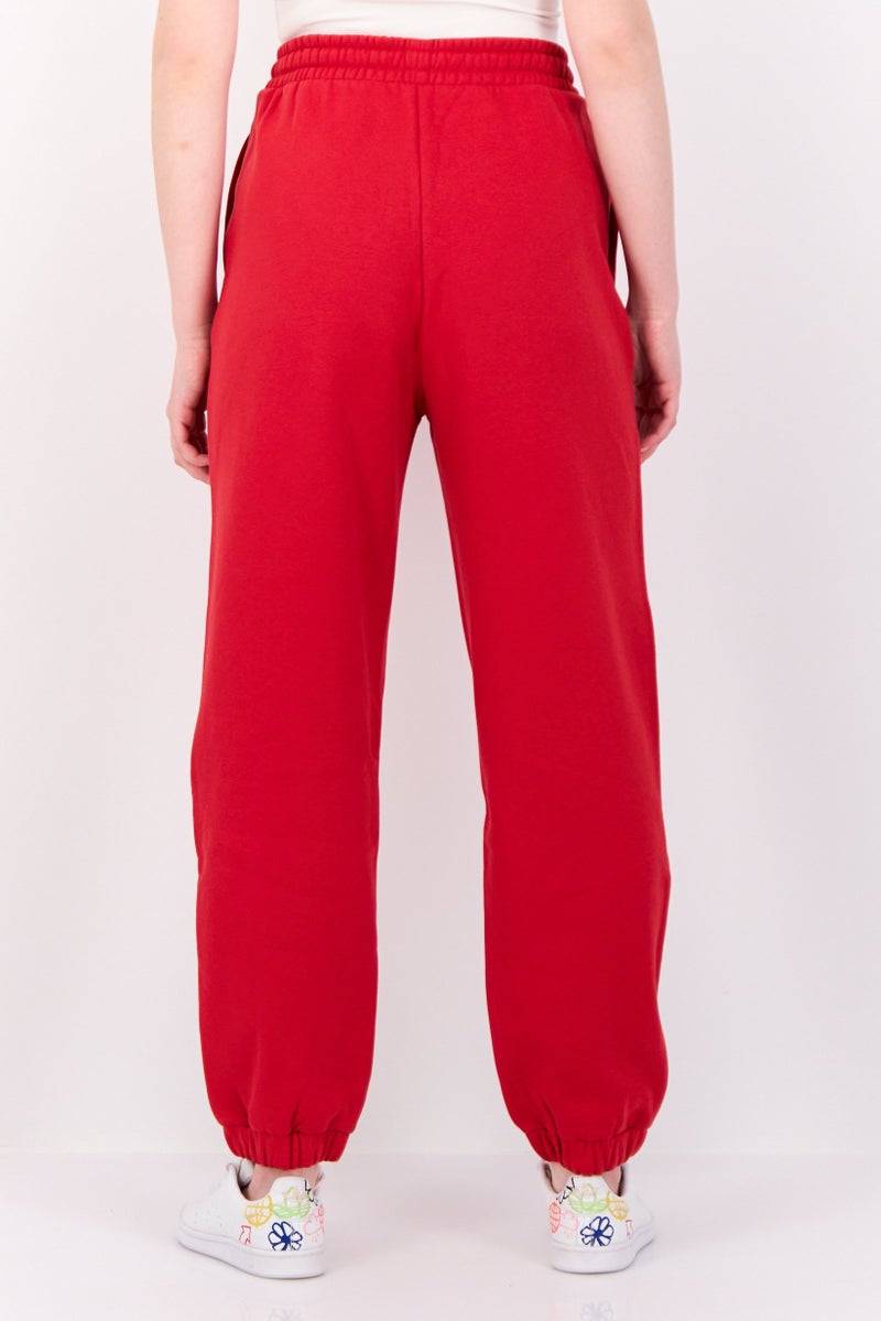 ESPRIT Women Regular Fit Embroidered Sweatpants, Red - Image 2